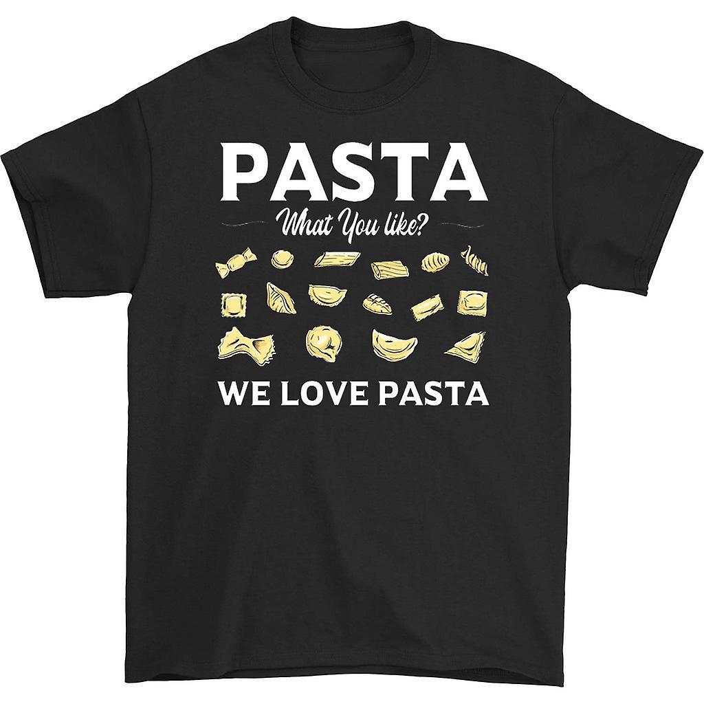 HISHARK Pasta what you like we love pasta t-shirt black XXXL