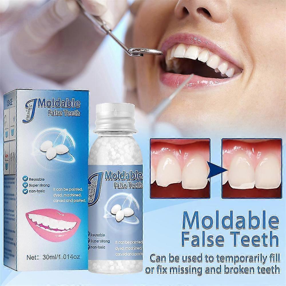 Rhafayre Temporary Tooth Repair Kit Fix Broken Teeth Fills Gaps Dental Denture Damage Moldable False Teeth