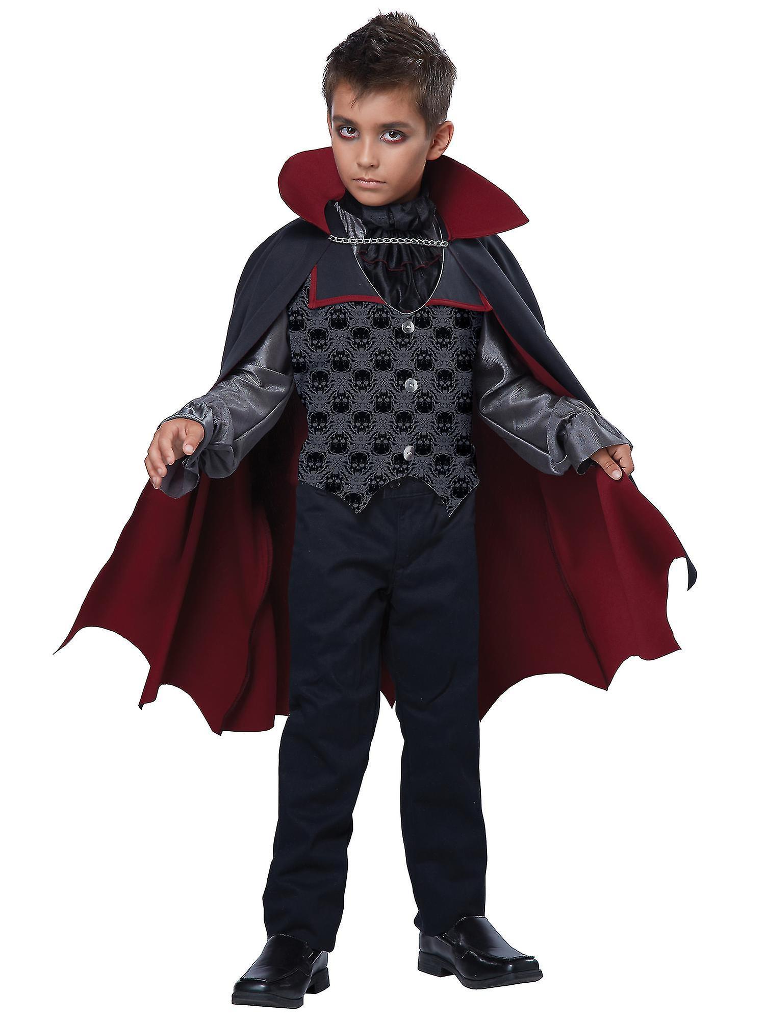 California Costume Collections Count Bloodfiend Vampire Dracula Count Twilight Halloween Boys Costume Black Small (6-8)