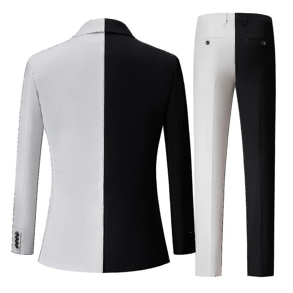 Men's Suit And Bloc Suit Two-piece *chyi black/white M