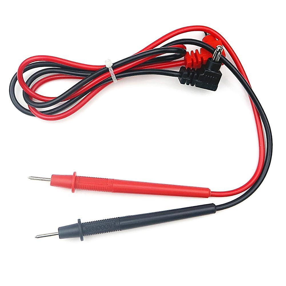 newmerun 1 Pair Universal Digital 1000V 10A Needle Tip Multimeter Probe Test Pen Lead Red + Black