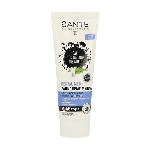 Sante Organic Myrrh And Green Tea Toothpaste Without Fluoride 75 Ml