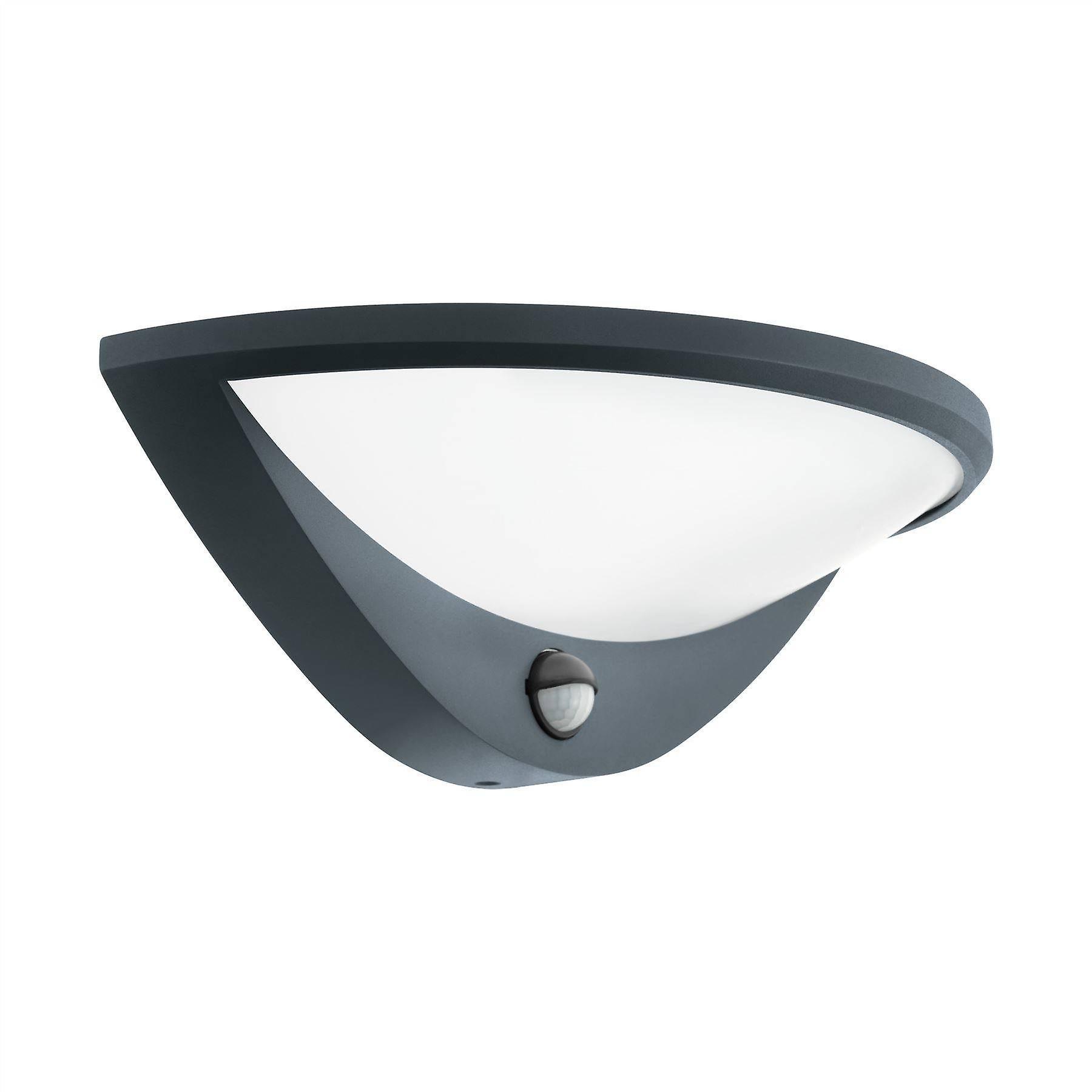 Eglo Lighting Belcreda LED Outdoor Wall Light with PIR Motion + Dawn / Dusk Sensor Anthracite IP44