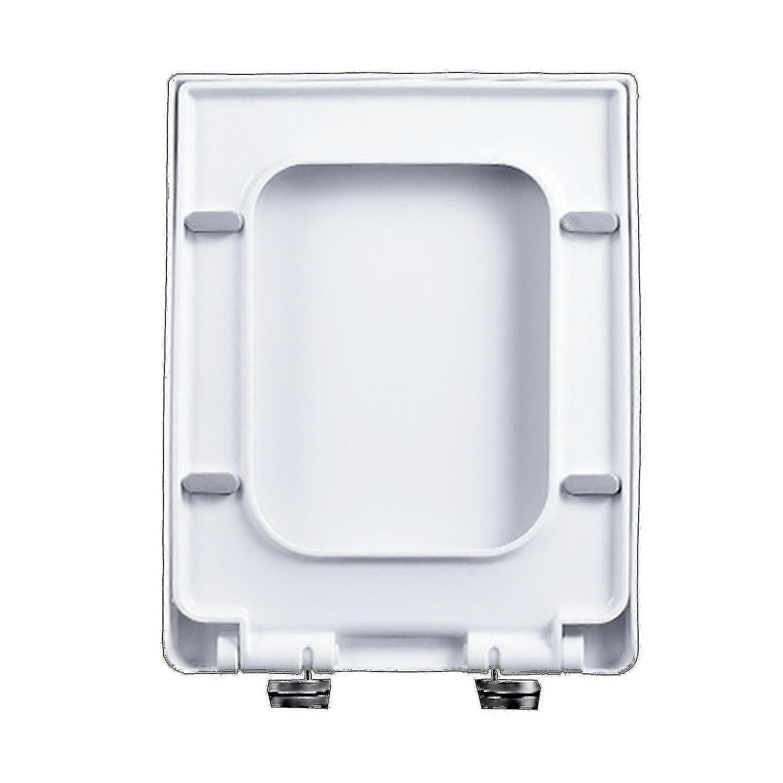 Unbrand 1mor Toilet Seats Close Pp Elongated Square Shape Bathroom Accessories Durable Heavy Duty 06c-pp Toilet Lid