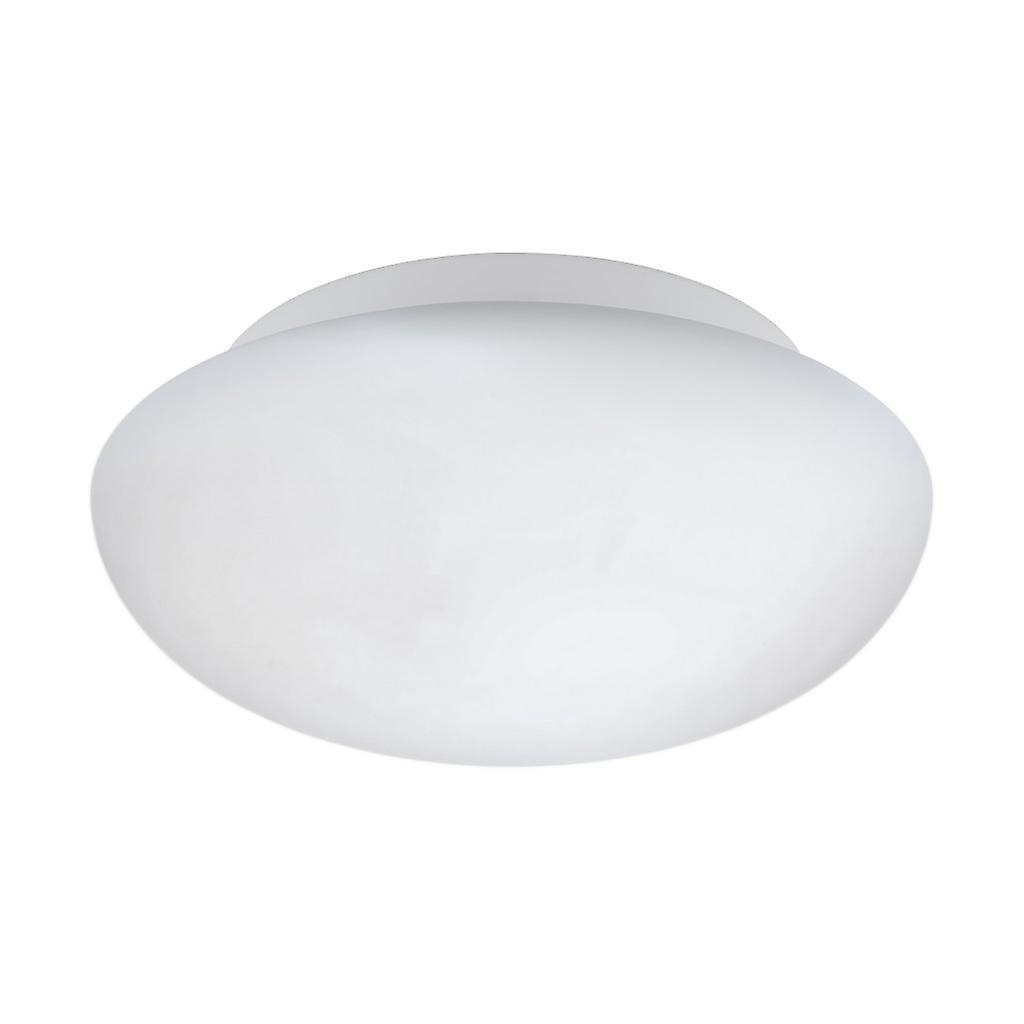 Eglo Lighting Ella 1 Light Medium Modern Flush Wall / Ceiling Light White and Opal Glass, E27