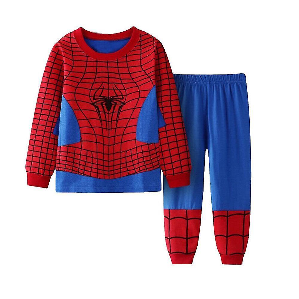 Shinestar Spiderman Long Sleeve Pyjamas Set Kids Boys Nightwear Sleepwear Super Hero Pajamas Pjs 4-5 Years