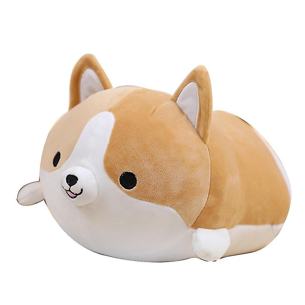 POTATO Cute Corgi Dog Plush Toy Stuffed Doll Soft Cartoon Animal Pillow Christmas Gift Brown