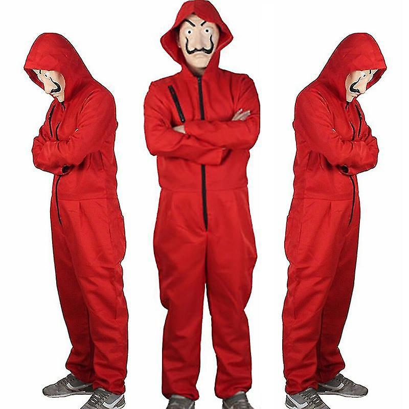 Snngv Unisex For Salvador Dali La Casa De Papel Money Heist Cosplay Costume XL