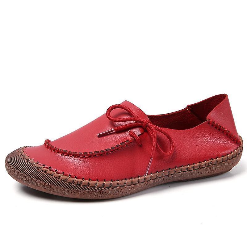 Mickcara Women's Slip-On Loafer L856-1AEX Red Eu37