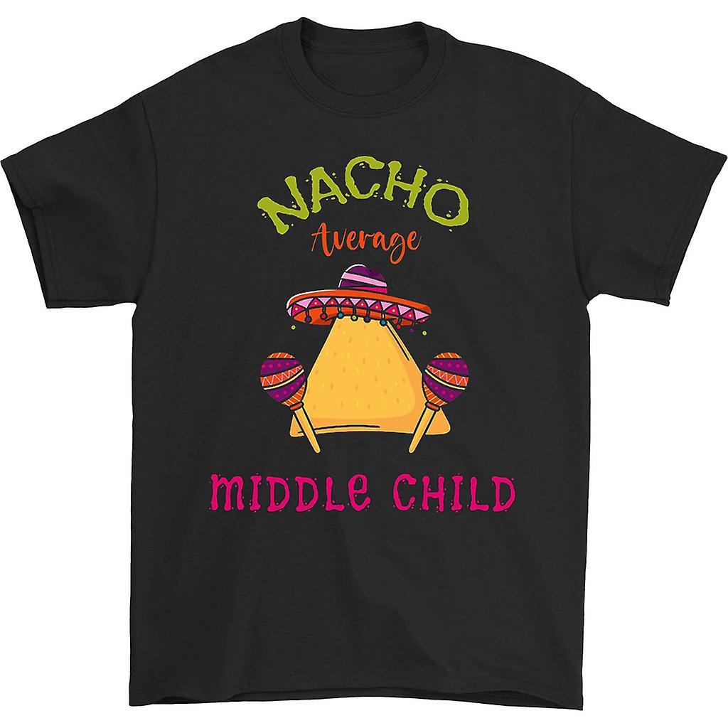 HISHARK Nacho average middle child 90s t-shirt Black L