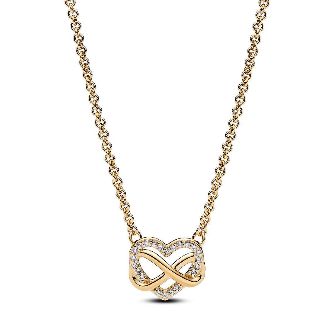 Pandora Glittering Heart of Infinity Necklace