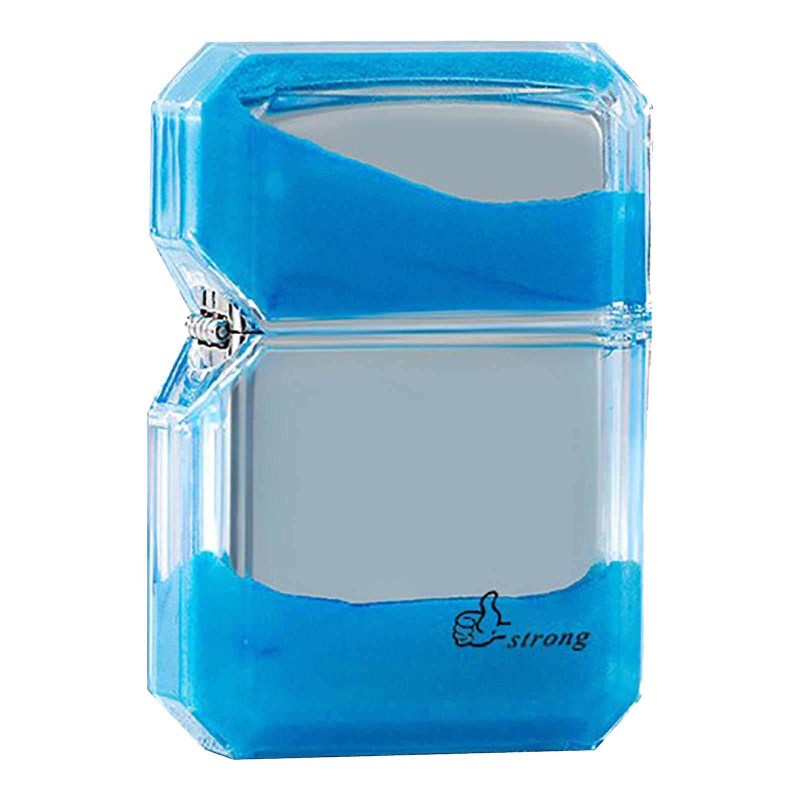 unbrand Cool Fluorescent Color Quicksand Windproof Lighter, Surprise Gift 5ml FAN0784 Blue