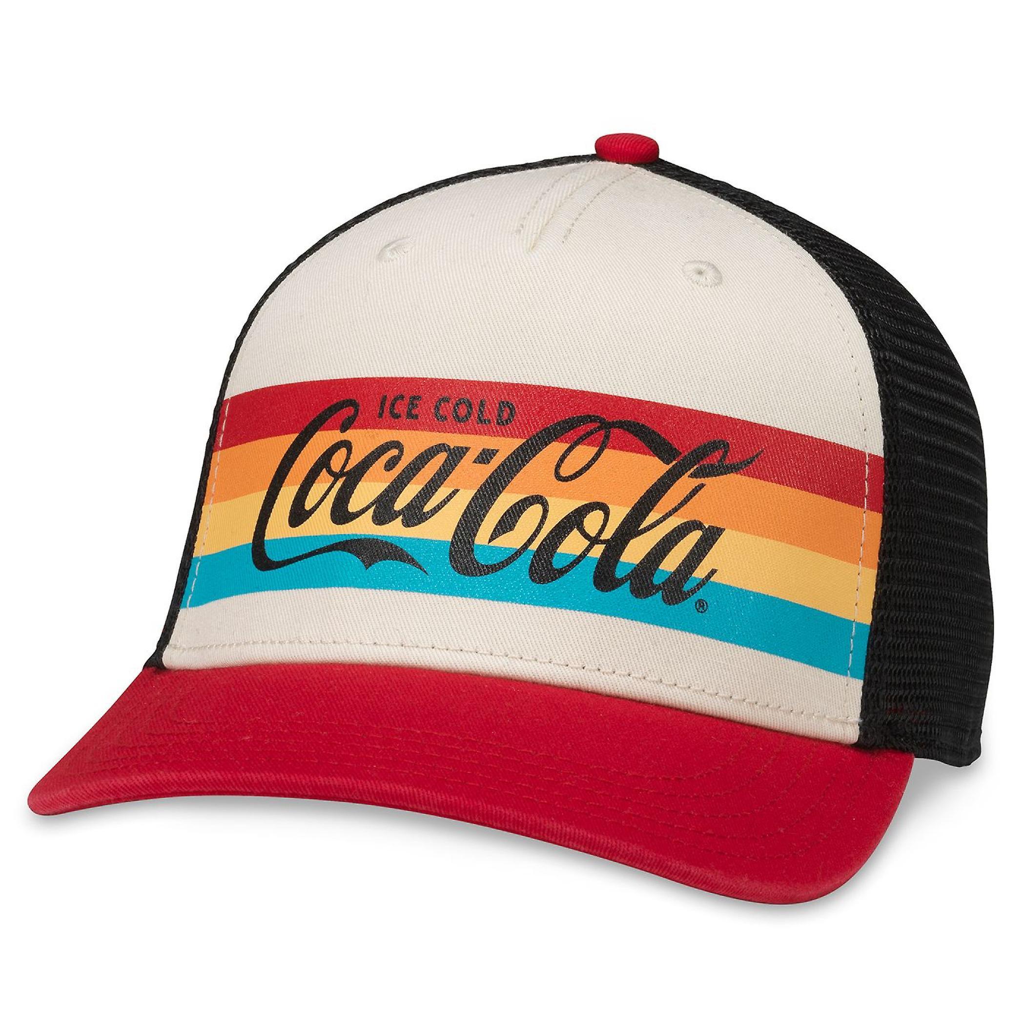 Famous Brands Coca-Cola® Logo Sinclair Research Retro Styled Adjustable Hat Multi-Color