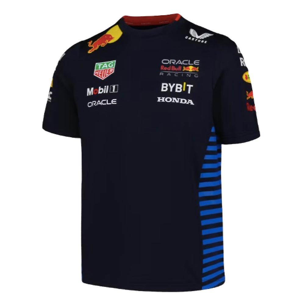 Castore 2024 Red Bull Racing Set Up T-Shirt (Night Sky) - Kids Navy Medium Boys