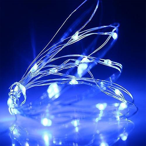 Slowmoose Waterproof Led Flash Modes String Lights For Decoration Blue 2M 20LEDS / 3 modes