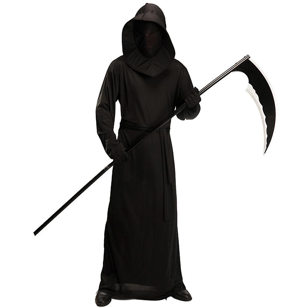 Manchalk Halloween Grim Reaper Adults Cosplay Costume Party Hooded Cloak Headgear Belt Gloves Outfits Fancy Dress Up