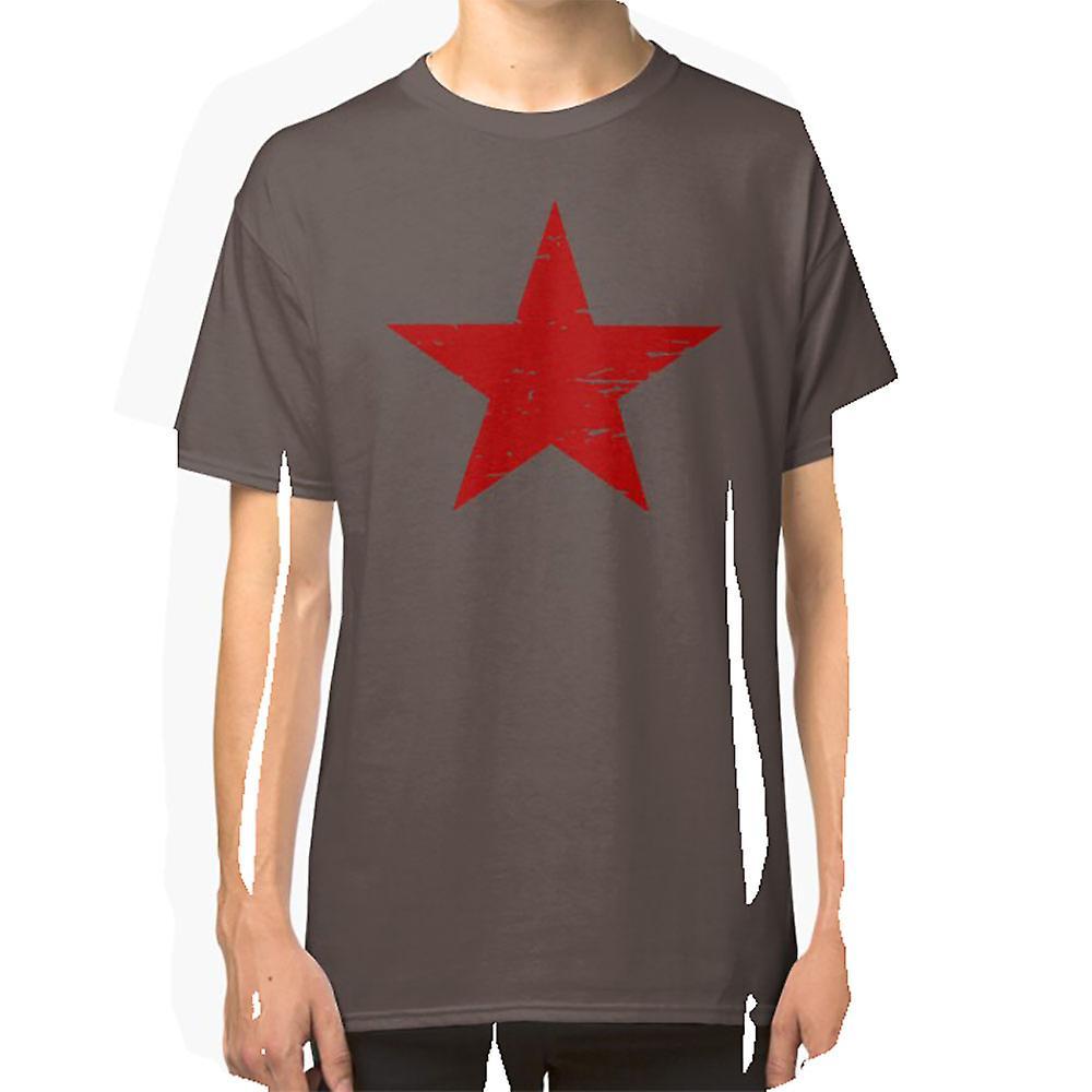 RockShark THE RED STAR T-shirt Black L