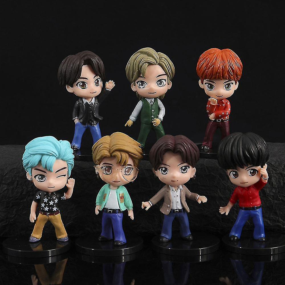 BTS Action Figures BTS Idol Group Action Figures - Toy Gifts for Kids, Birthday Decor