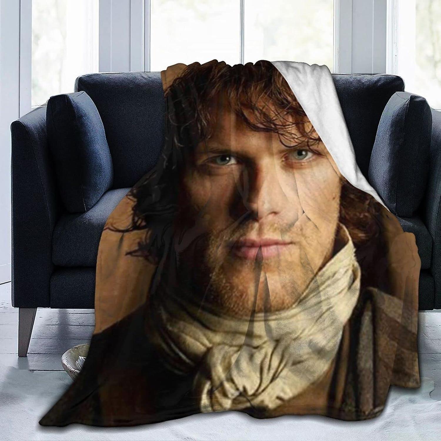 Kerota Comfortable Ultra-Soft Micro Fleece Blanket,Jamie Fraser Fleece Blankets for Sofa Bed Travel ABD18001 50x40in 125x100cm