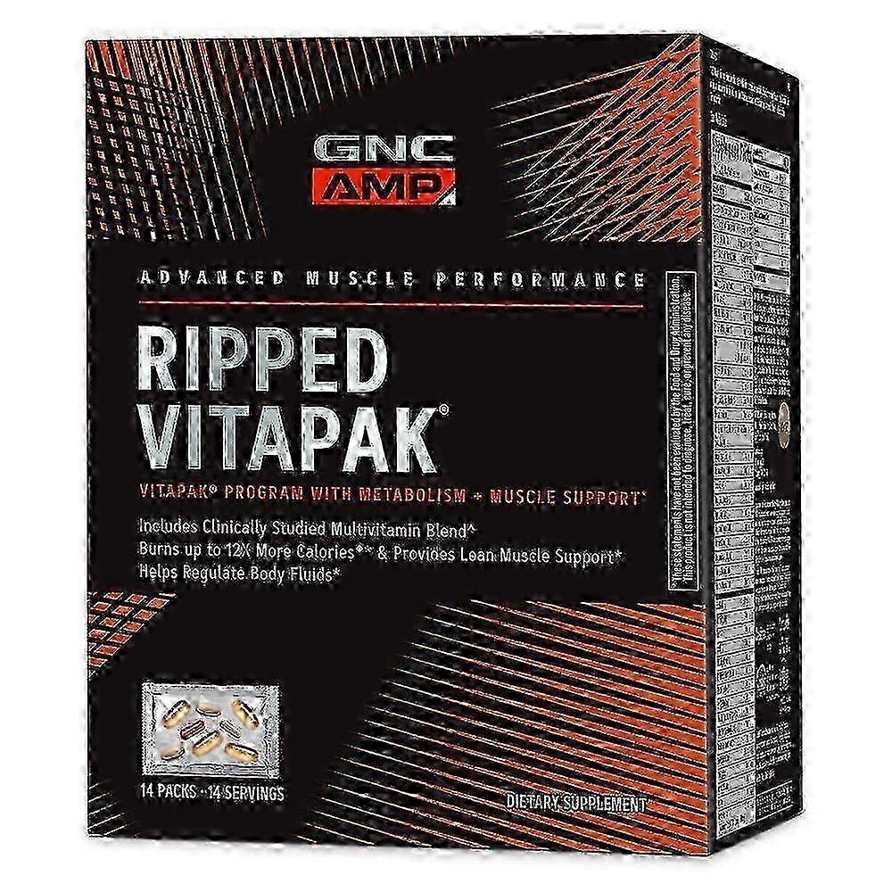 Gnc Amp Ripped Daily Vitapaks, 14 Ea