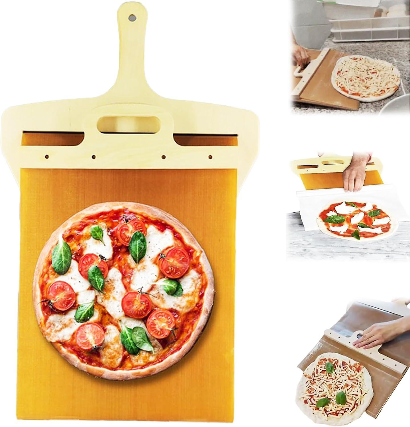 Frusde Sliding Pizza Peel, Pala Pizza Scorrevole, The Pizza Peel That Transfers Pizza Perfectly, Dishwasher Safe Pizza Peel, Pizza Spatula Paddle F...