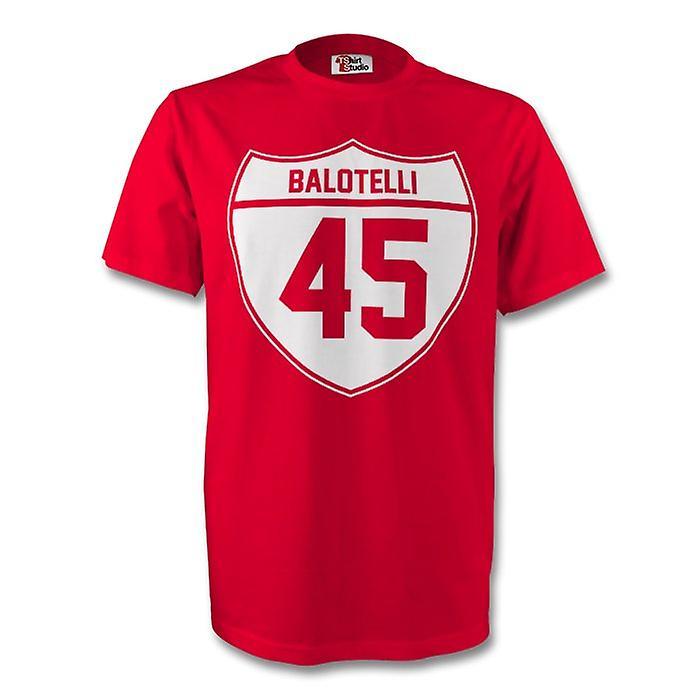 Gildan Mario Balotelli Liverpool Crest Tee (red) Womens XXL (Size 18 - 40 inch Chest)