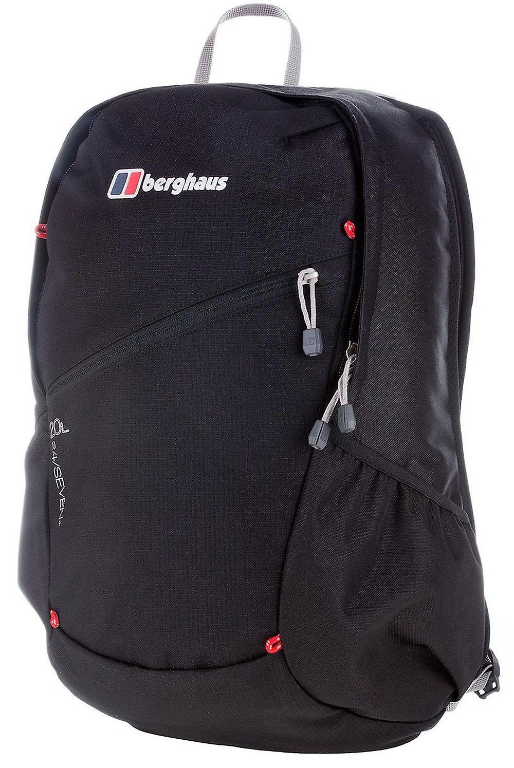 Berghaus 24/7 Lightweight and Comfortable 20L Daysack for Secure Storage Black One Size