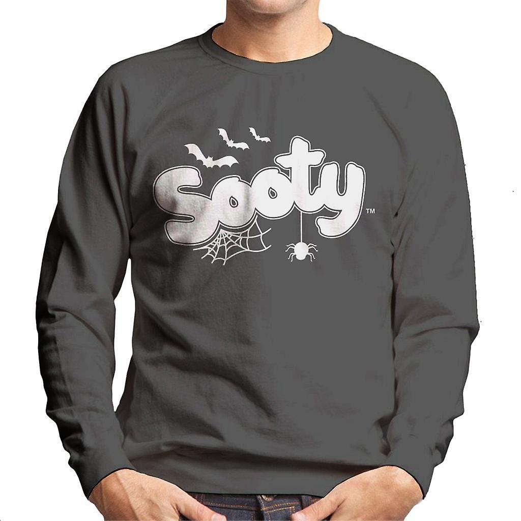 Sooty Halloween Glow In The Dark Logo Men's Sweatshirt Charcoal XX-Large