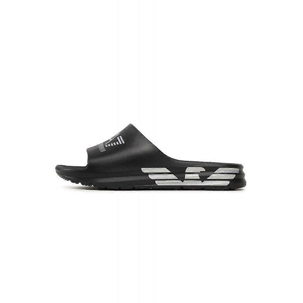 Men's EA7 Emporio Armani Ea7 | Emporio Armani Xbp008 Xk337 Beach Sea World Flip Flop Sliders Black 11