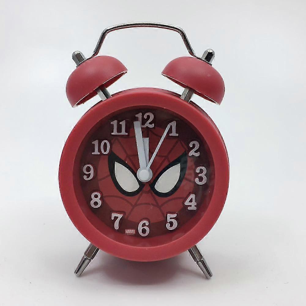 Aoui Bedroom Alarm Clock, Cartoon Alarm Clock , Student Home Decoration Desktop Clock Spiderman