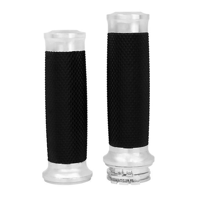 Motor Universal Motorcycle 25mm Hand Grips Non Electronic Handle Bar Black Chrome For Harley Touring Softail Dyna Xl Xr Sportster 72 Chrome Hand Grips