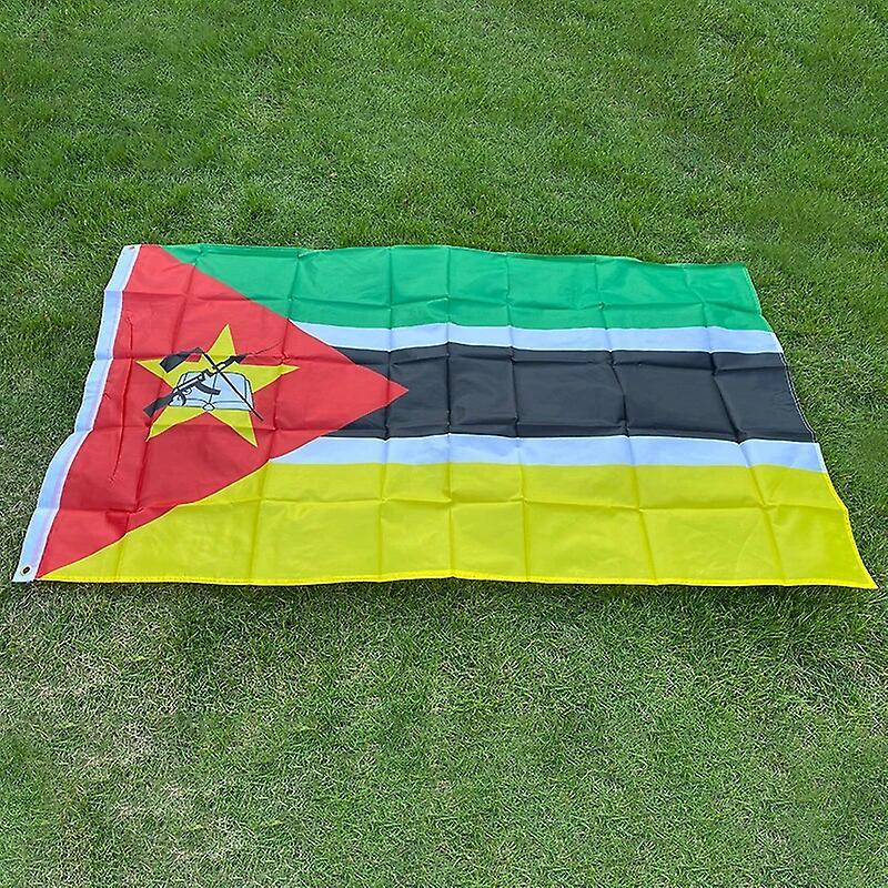 Scitoo aerlxemrbrae flag    Mozambique flag   90*150cm Hanging National banner White 90 x 150cm