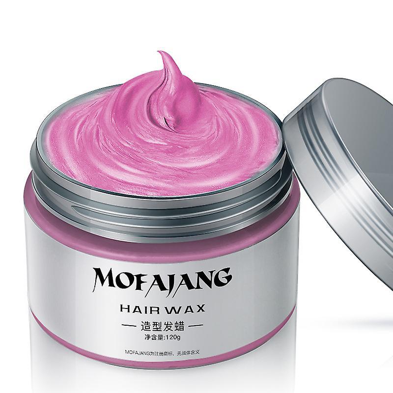 Serh Mofajang 9 Colors Unisex Hair Color Wax Mud Dye Styling Cream Diy Coloring pink