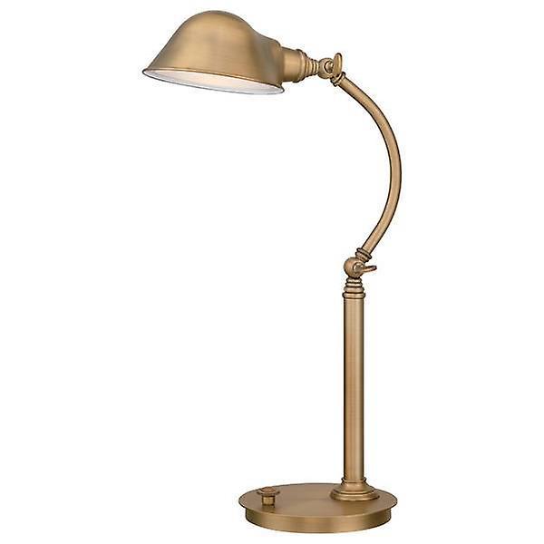 Thompson LED 7 Light Desk Lamp Antique Brass