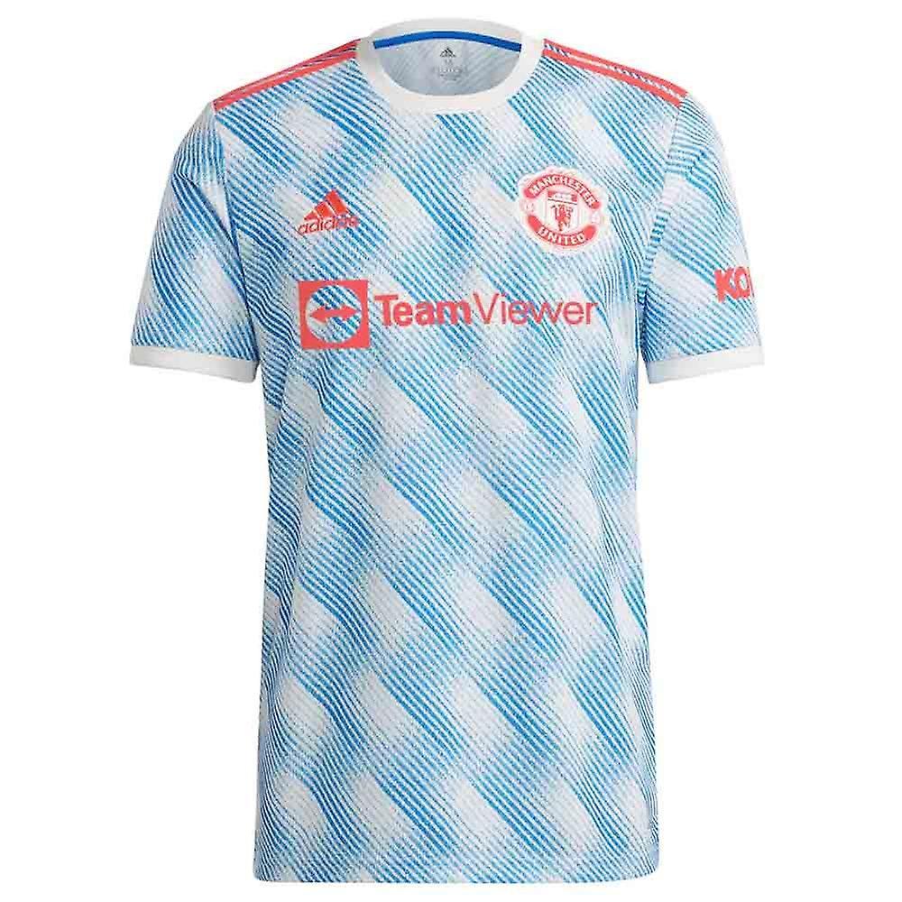 Adidas Man Utd 2021-2022 Away Shirt White Medium 38-40 inch Chest