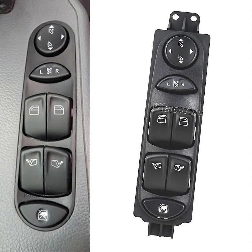 Lahdek Master electric Power Window Control Switch for Mercedes Benz Viano Vito W639 A6395451313 ABS Car Black Window lock button