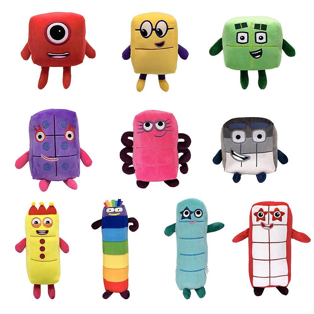 Manchalk Cartoon Numberblocks Soft Plush Doll Throw Pillow Stuffed Toys For Baby Early Education 10