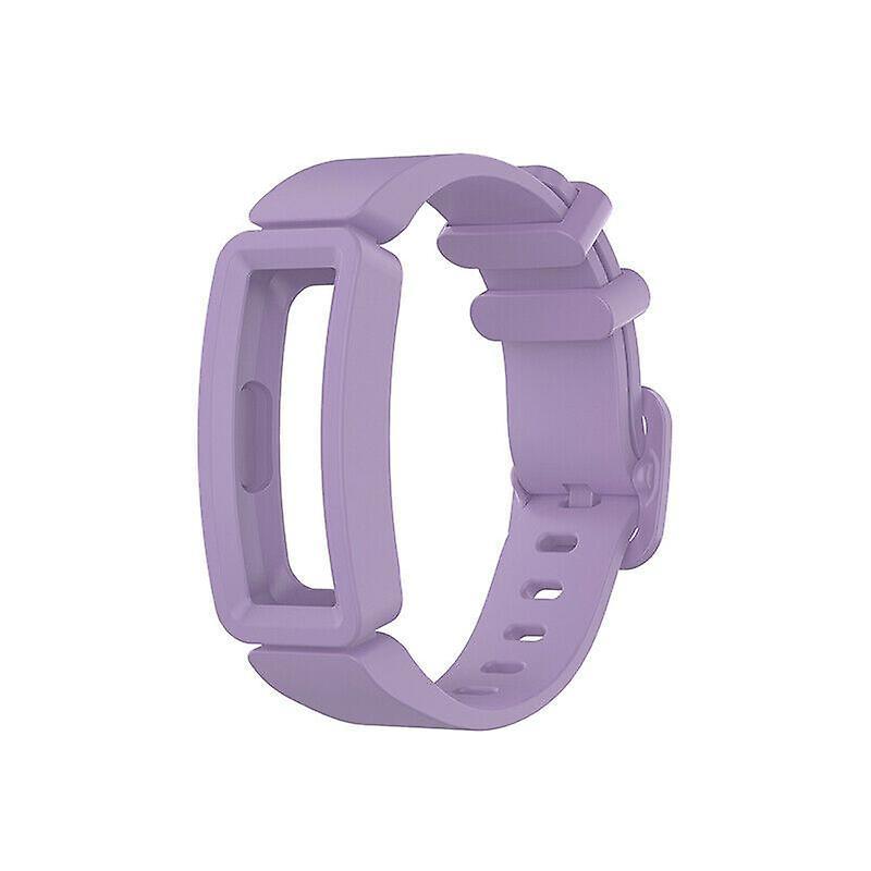 Hellfire Trading Replacement Silicone Band Strap Bracelet for Fitbit Inspire / 2 / HR / Ace 2[Light Purple]