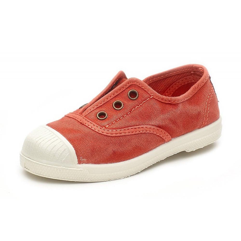 Kids Natural World Canvas Shoe In Red 33