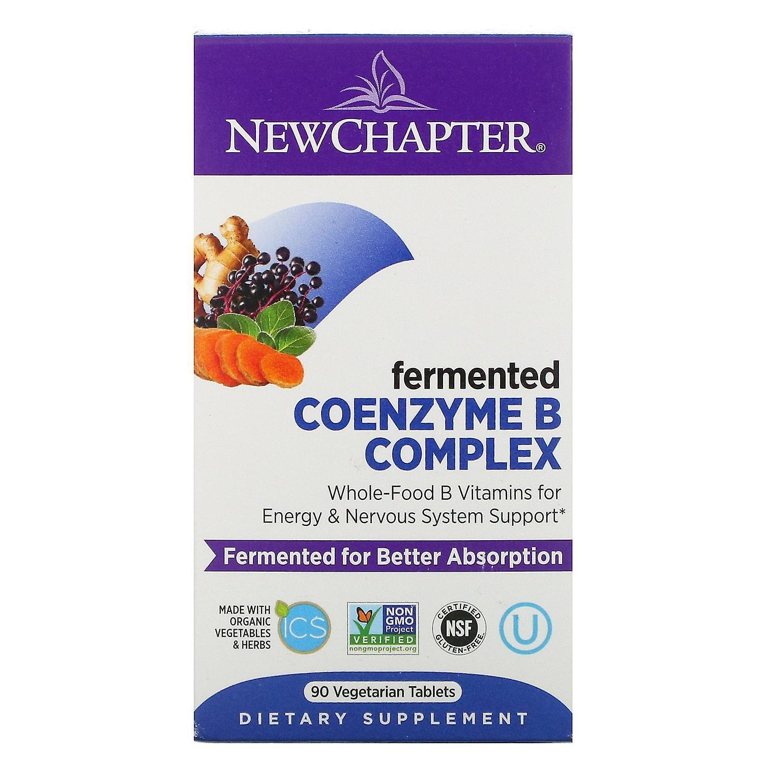 New Chapter, Fermented Coenzyme B Complex, 90 Vegetarian Tablets