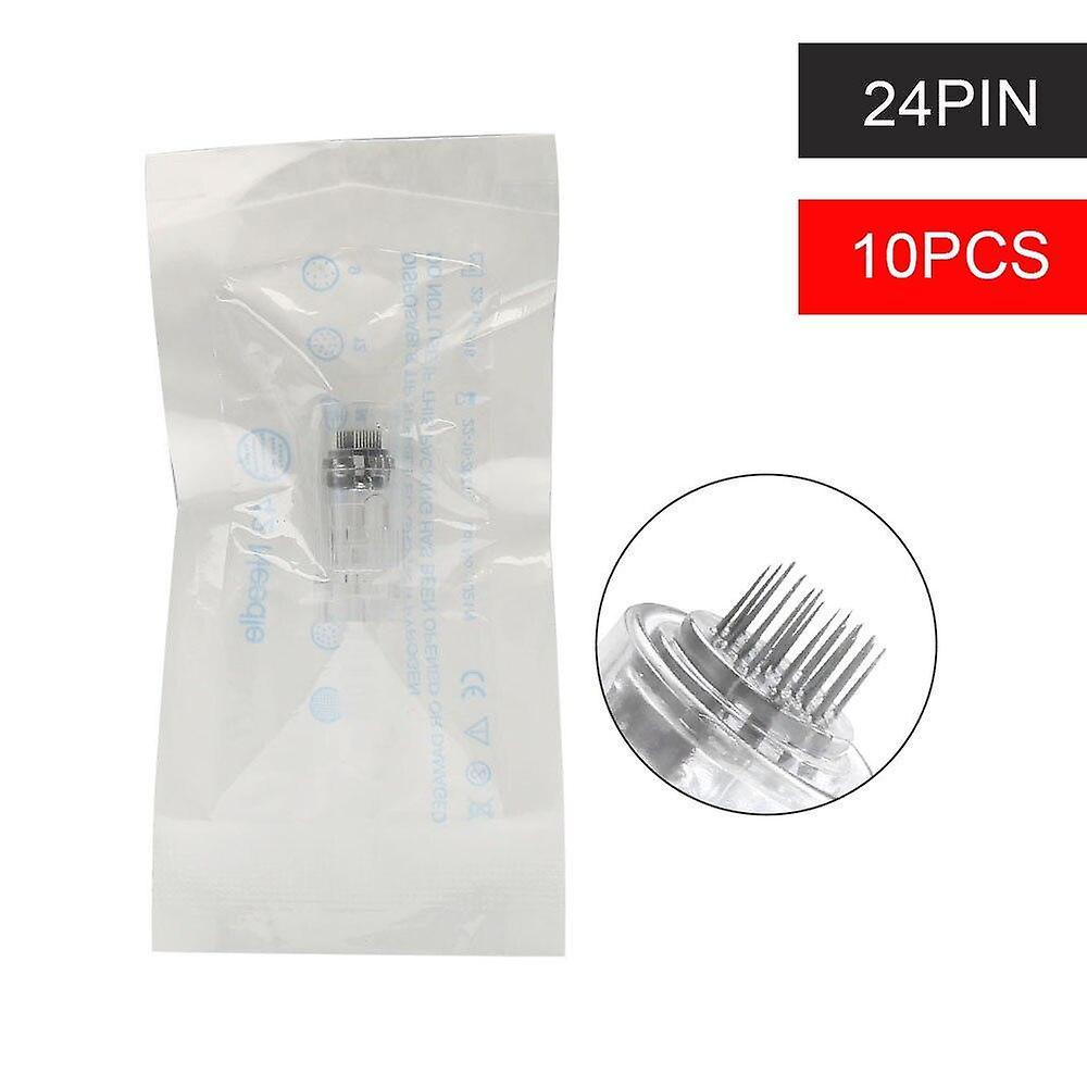 Slowmoose Derma Needle Pen Cartridge Needle Tips - N2 Machine Electric , Micro Derma 10pcs 24Pin