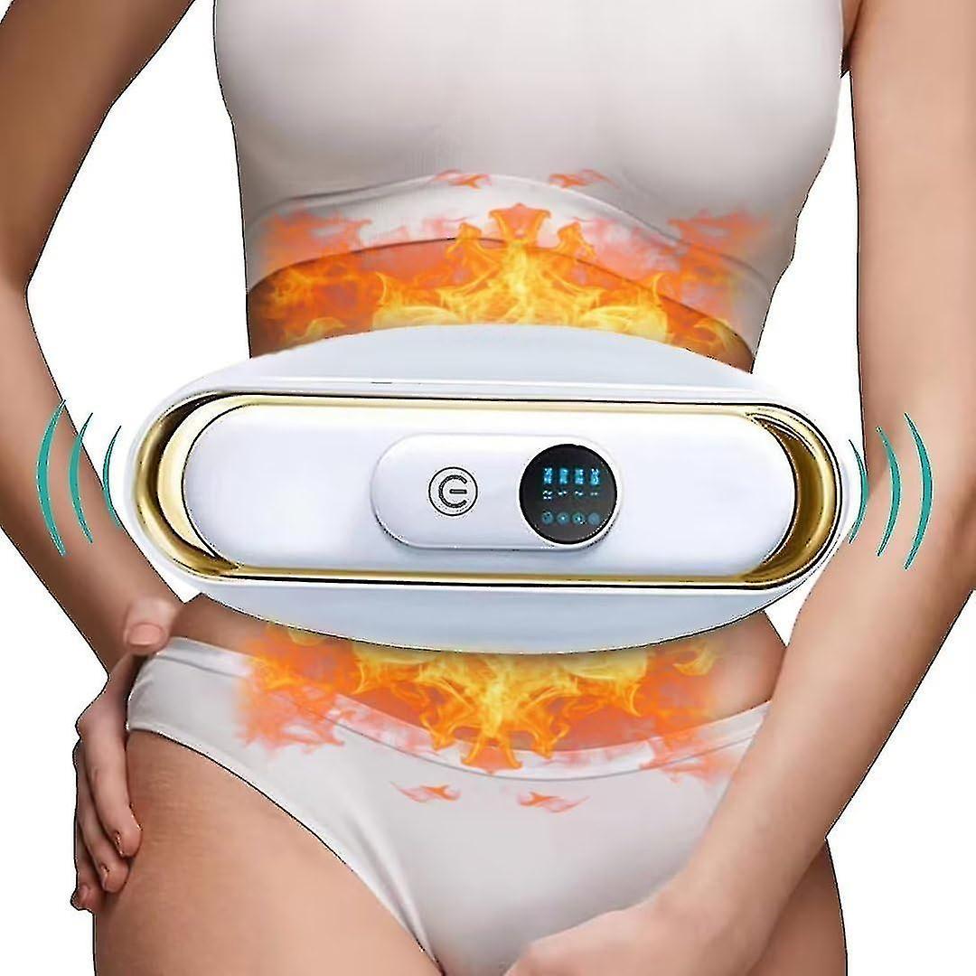 Guangzhou Yunlan Trading Co., Fat Burning Waist Belt, Abdominal Massage Hot Belt, Slimming Massage Belt, Belly Fat Burner Portable White