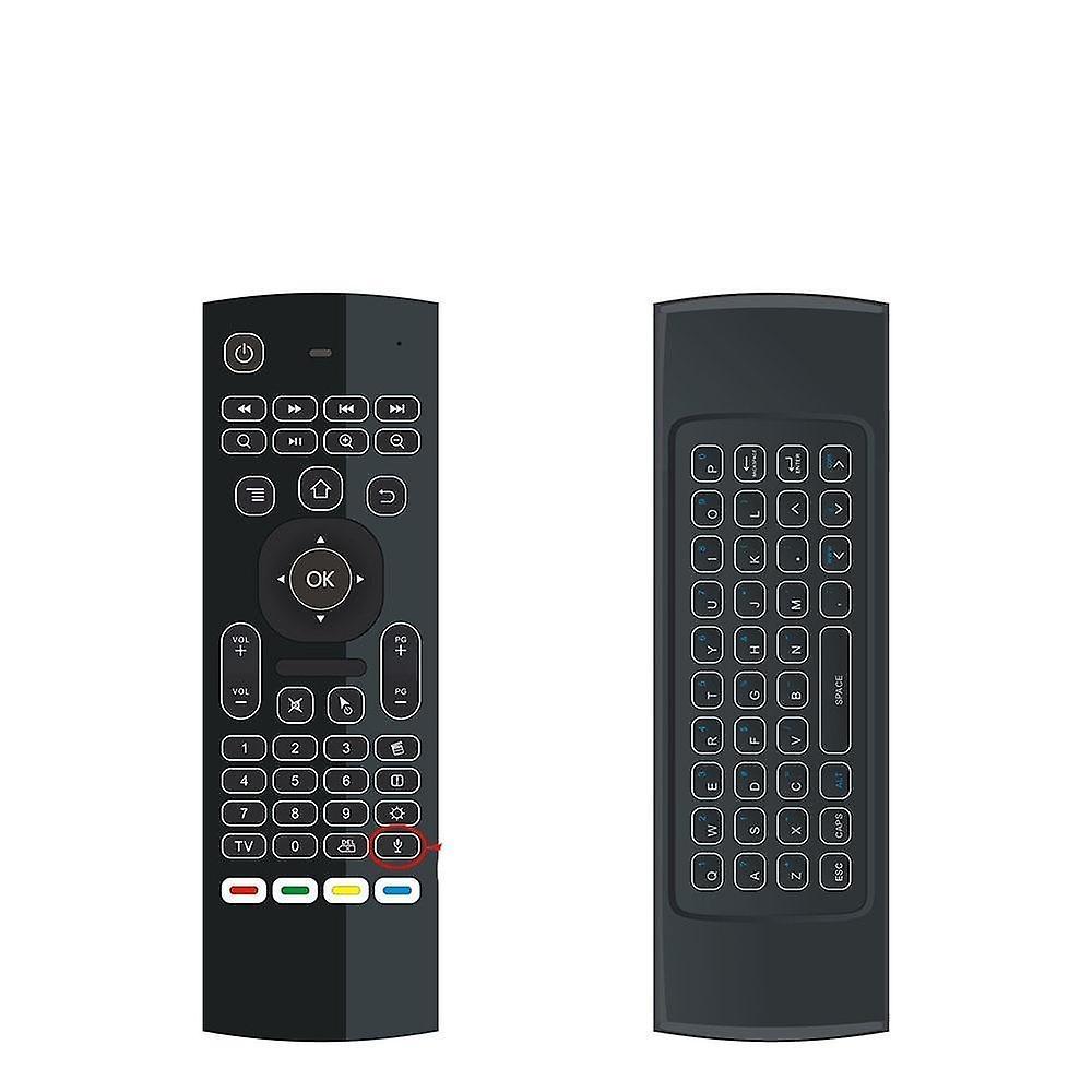 Slowmoose Smart Voice Remote Control 2.4g Rf Wireless Keyboard EN mic with backlit