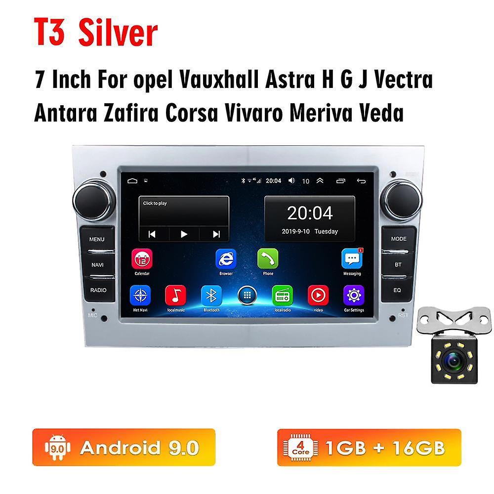 Sanxing Car Radio 2 Din Android For Opel Vauxhall Astra H G J Vectra Antara Zafira Corsa Vivaro Meriva Veda FM GPS Navigation NO DVD Silver 1-16G C...