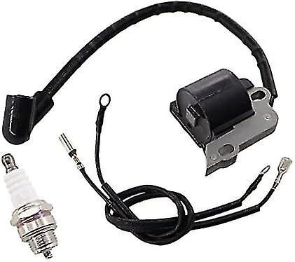 Spark Plug Ignition Coil Ignition Coil With Spark Plug For Partner 350 351 370 371 390 420 440 Mcculloch Mac Cat 318 335 435 436 440 441 Poulan 190...