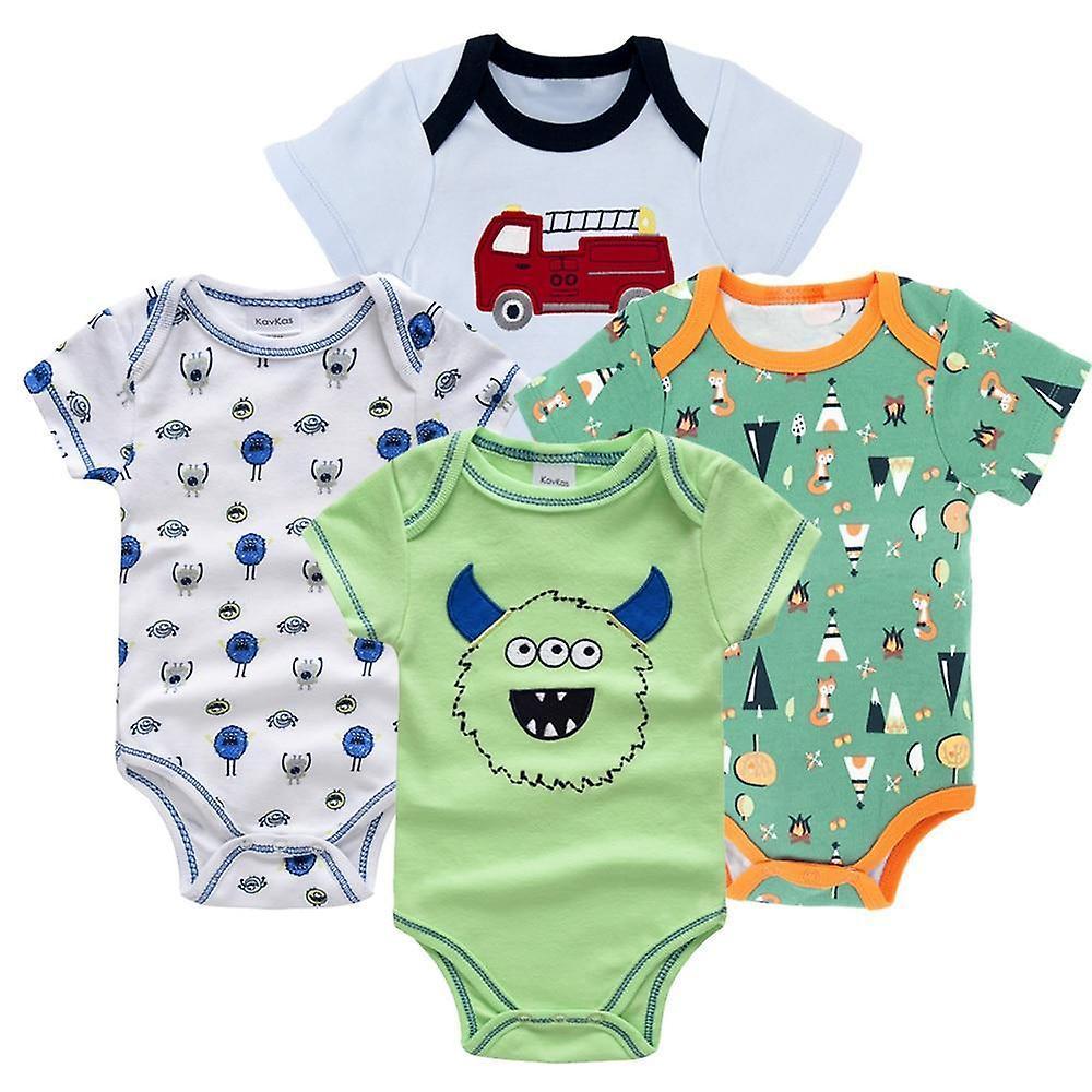 Slowmoose Short Sleeve Sleepwear For Newborn Babies 6M