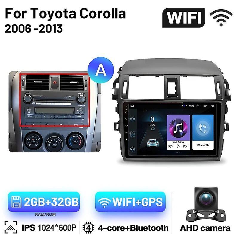 Redkid Carplay Android Auto For Toyota Corolla E140/150 2006 2007-2013 Multimedia Automotive Subwoofer Autoradio Android Dsp 4g Player A 2 32GB AHD