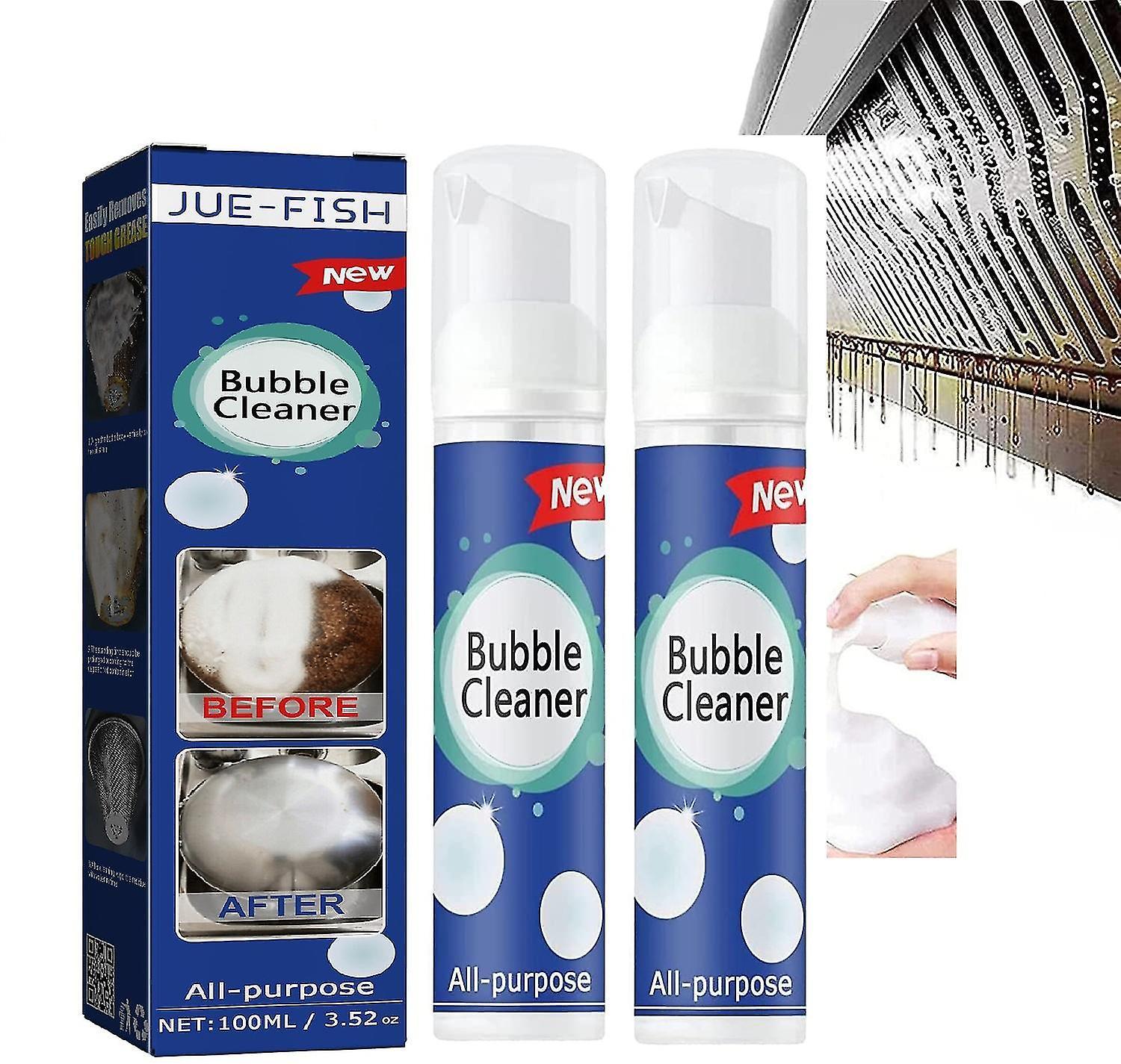 Tianzun Bubble Cleaner, All-purpose Bubble Cleaner Foam, Foaming Heavy Oil Stain Cleaner, Kitchen Form Bubble Cleaner 2 Boxes