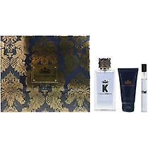 Dolce & Gabbana K Gift Set 100ml EDT + 10ml EDT + 50ml Aftershave Balm