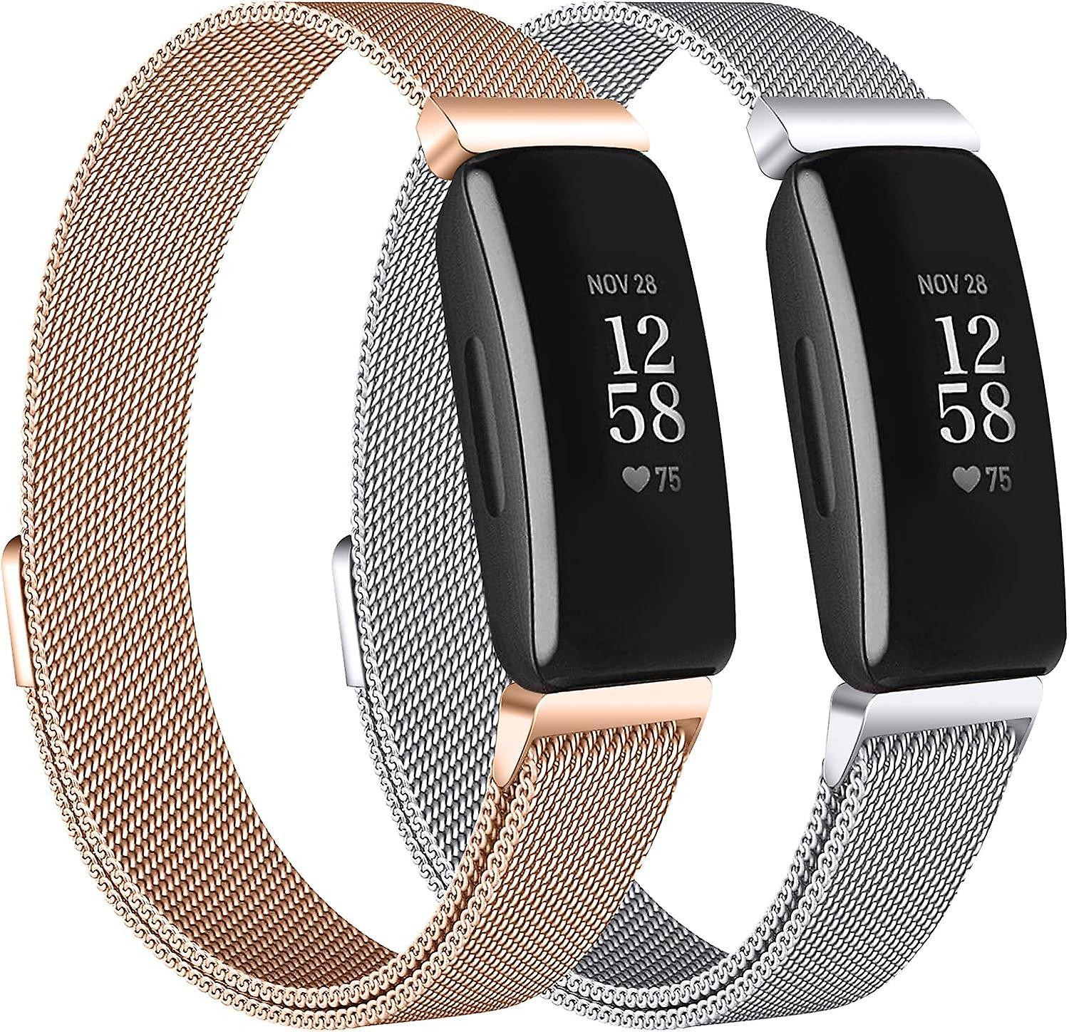 Hrhmv 2-Pack Bands Compatible with Fitbit Inspire 2 Inspire HR Inspire